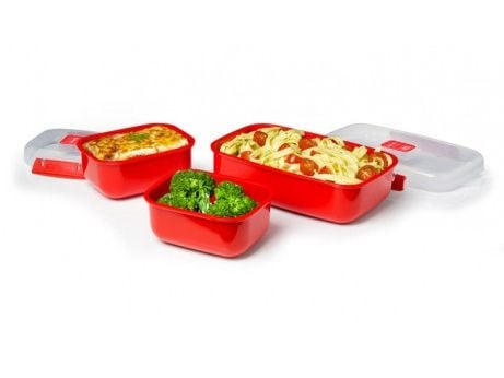 Sistema - Heat and Eat 3-pak mikrobølgebokser