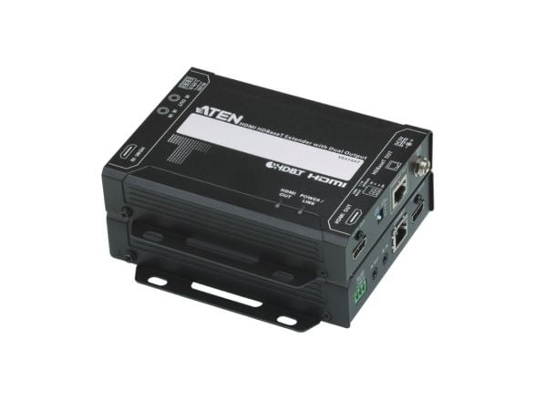 ATEN VanCryst VE814A HDMI HDBaseT Extender with Dual Output - Video/ljud/infraröd/seriell förlängare