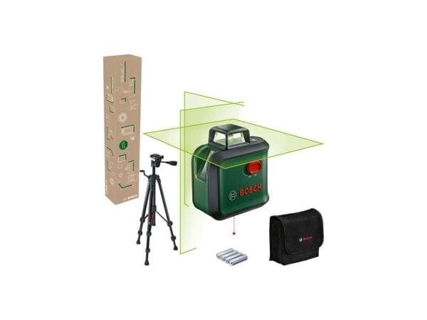 Bosch Advanced Level 360 Set, 24 m, 0,4 mm/m, 4°, 4 s, Horisontal/vertikal, Rød