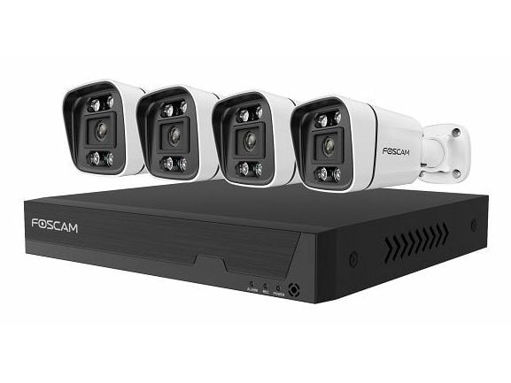 Foscam FN9108E-B4-2T, Koblet med ledninger (ikke trådløs), Tårn, RJ-45, Utendørs, 4 mm, 6x