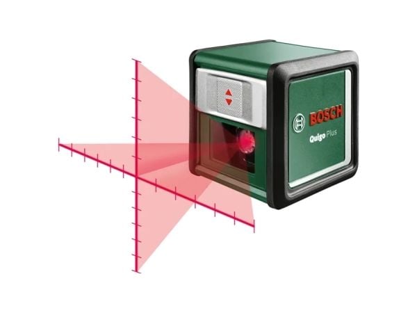 Bosch Quigo Plus, 12 m, 0,8 mm/m, 4°, 6 sek./side, 635 nm, Horisontal/vertikal