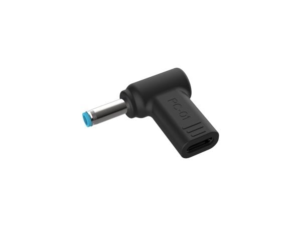 Conceptronic - Strømadapter - 24 pin USB-C (hunn) til 4,5 mm x 3,0 mm DC-jakk (hann) vinklet - DC 18 - 20 V - 5 A - støtte for Power Delivery 3.0, ...