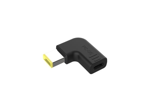 Conceptronic - Strømadapter - 24 pin USB-C (hunn) til Lenovo vanlig rektangelplugg (hann) vinklet - DC 18 - 20 V - 5 A - støtte for Power Delivery ...