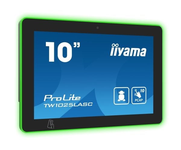 iiyama ProLite TW1025LASC-B1PNR - Android PC - berøringspanel-PC 1 RK3399 - RAM 4 GB - SSD - eMMC 32 GB - Gigabit Ethernet, Bluetooth 5.2 - Android...