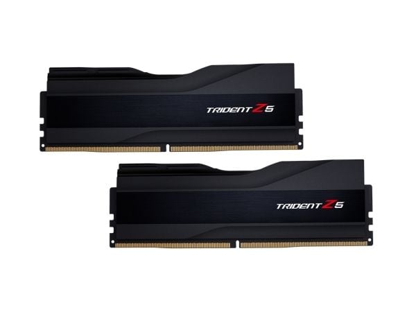 G.Skill Trident Z5 - DDR5 - sett - 48 GB: 2 x 24 GB - DIMM 288-pin - 7200 MT/s / PC5-57600 - CL36 - 1.35 V - ikke-bufret - on-die ECC - matt svart