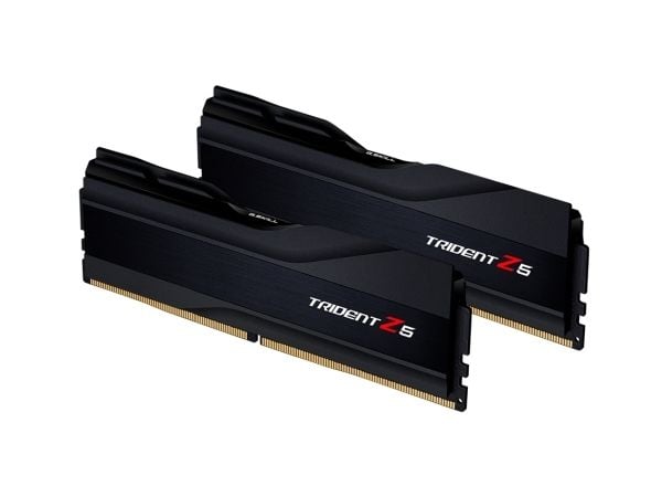 G.Skill Trident Z5 - DDR5 - sett - 48 GB: 2 x 24 GB - DIMM 288-pin - 8200 MT/s / PC5-65600 - CL40 - 1.35 V - ikke-bufret - on-die ECC - matt svart