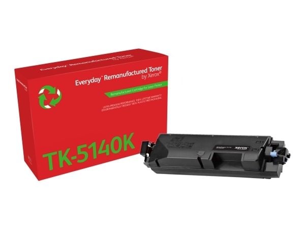 Everyday - Svart - kompatibel - boks - gjenfabrikert - tonerpatron (alternativ for: Kyocera TK-5140K) - Green World Alliance returprogram