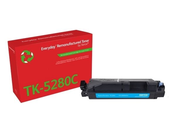 Everyday - Cyan - kompatibel - boks - gjenfabrikert - tonerpatron (alternativ for: Kyocera TK-5280C) - Green World Alliance returprogram