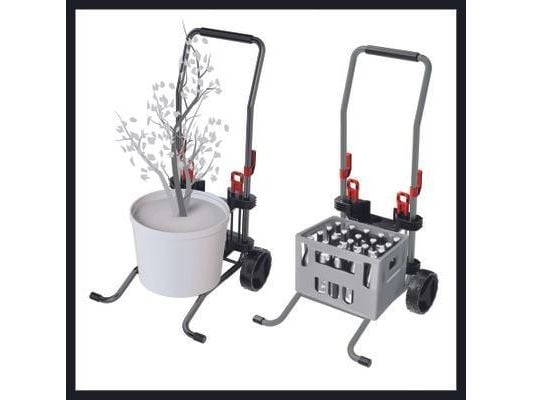 Einhell 4173772, Manuelt trillebår, 2 hjul, Solide hjul, Sort, Rød, 75 l, 50 kg