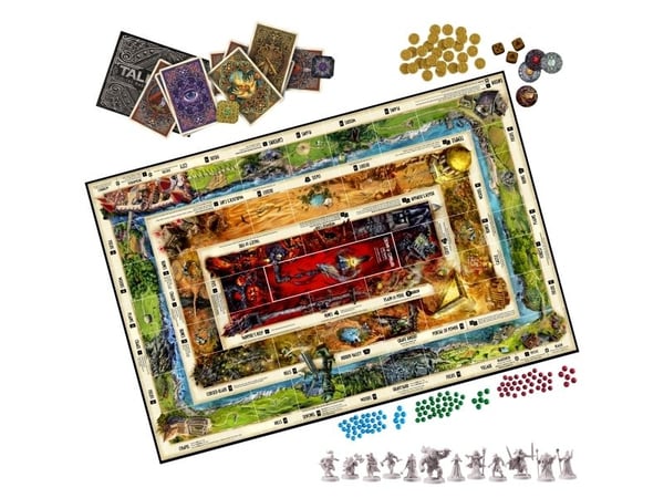 Hasbro Gaming Talisman: The Magical Quest-brädspel, 5:e utgåvan, Brädspel, Strategi, 12 År