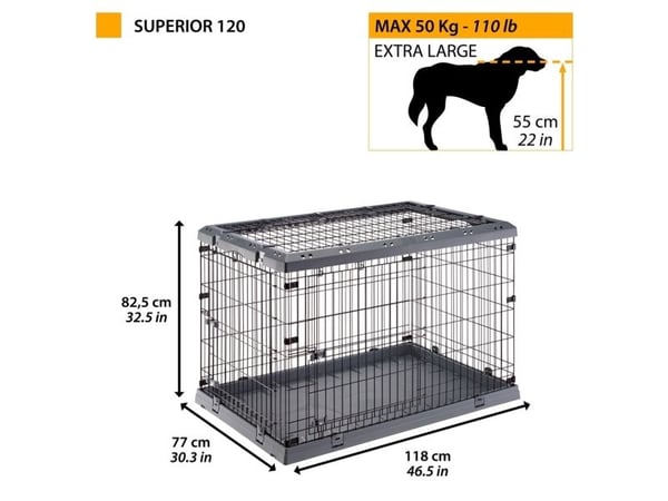 Ferplast Stålbur Superior 118cm 118cm