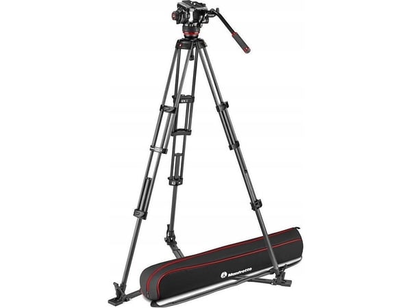 Manfrotto Twin Carbon-sett + 504X-hode (nederste del)