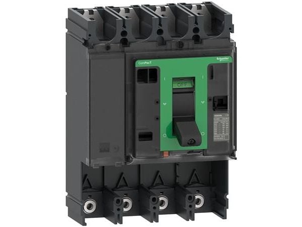SCHNEIDER ELECTRIC Katkaisija ilman virtarelettä, Compact NSX630F, 36 kA 415 VAC 50/60 Hz, 630 A, 4 napaa