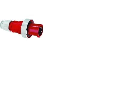 BALS CEE stickpropp 63A 400V klocka H6 5-polig röd IP67 polyamid