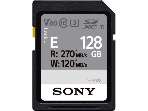 Minnekort Sony minnekort SDXC 128GB E UHS-II C10 U3 V60