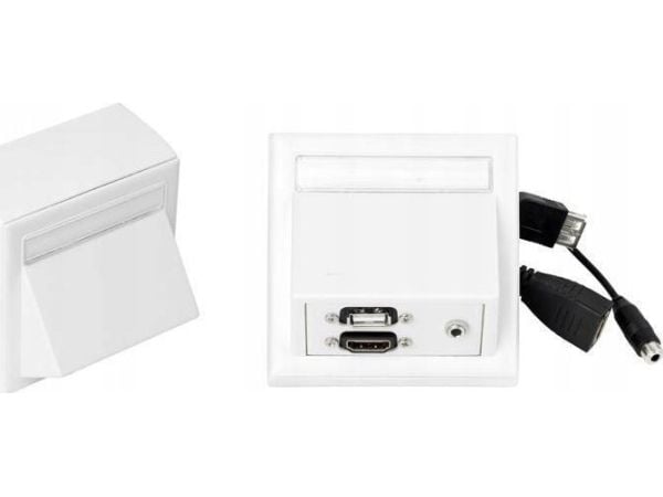 Vivolink WI221260, HDMI + USB A + 3.5mm, Valkoinen, 140 g, 150 g