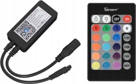 Sonoff L2-C, Lighting, IR-trådløs/Wi-Fi, Trykknapper, Sort