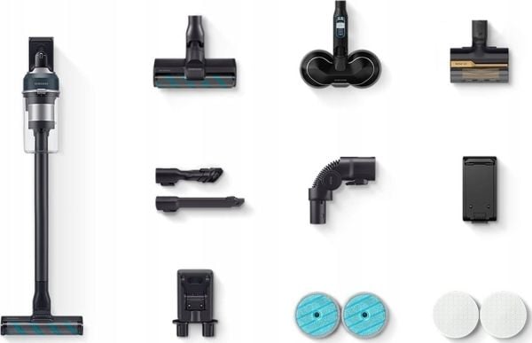 Samsung Jet Stick VS20C852FTB trådløs stangstøvsuger — kraftig og lett, HEPA-filtrering, rengjøring på flere flater