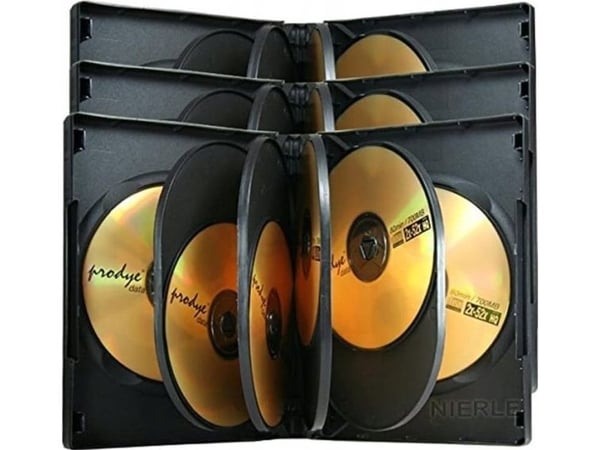 MediaRange BOX35-8 optical disc case Jewel case 8 discs Black