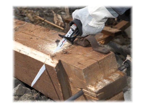 Bosch heavy for Wood and Metal S 1111 DF - Sagblad - for tre, metall, tre med spiker, kartong, epoksy - lengde: 225 mm - bredde: 19 mm (en pakke 5)