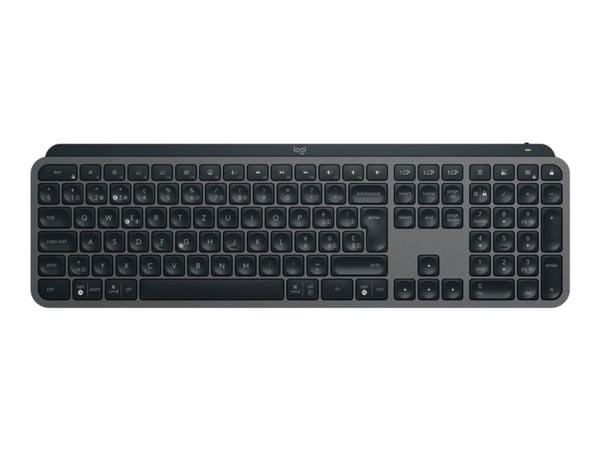 Logitech MX Keys S - Tastatur - bakbelysning - trådløs - Bluetooth LE - QWERTY - amerikansk engelsk - tastsvitsj: Scissor-Key - grafitt