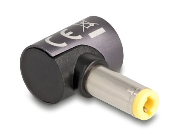 Delock - Strømkoblingsadapter - 5,5 x 2,5 mm DC-jakk (hann) til 8-stiftskontakt magnetisk - 20 V - 3 A - antrasitt