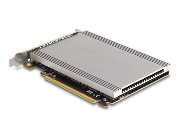 DeLOCK 90210, PCIe, M.2, PCIe 4.0, Sort, Metallic, Windows Server 2019, 95 mm