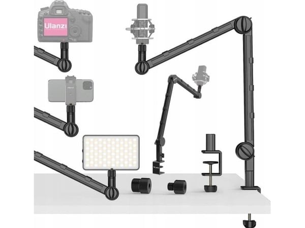 Ulanzi Pöytäkiinnitys Studio kolmijalka kameralle kameran mikrofonille Led Stream / Ulanzi / Ls25