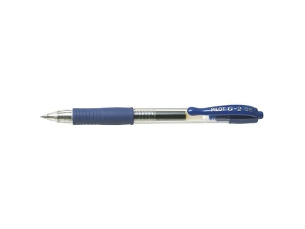 Gelpen, Pilot G2, FINE, blå sæt af 20 stk