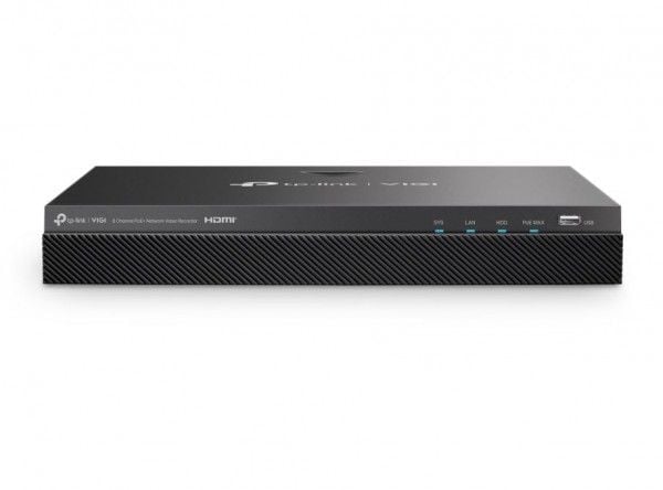 TP-Link VIGI NVR2008H-8MP, 8 kanaler, 3840 x 2160 piksler, 3840x2160, 1920x1080, 1680x1050, 1440x900, 1280x1024, 1280x720, G.711, G.711u, G.726, H....