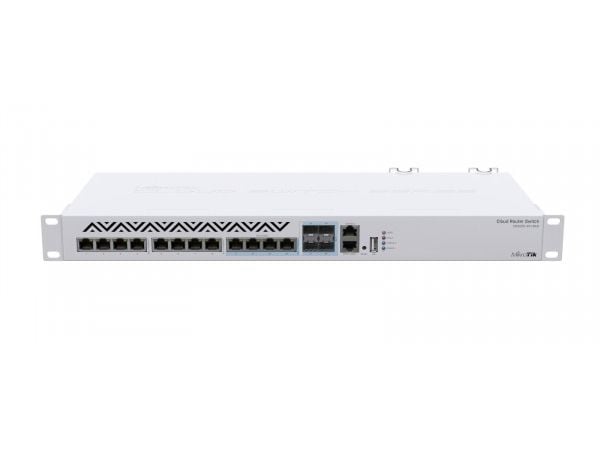 MikroTik Cloud Router Switch CRS312-4C+8XG-RM - Switch - L3 - Administrerad - 12 x 10 Gigabit Ethernet + 4 x kombo 10 Gigabit SFP+ - rackmonterbar ...