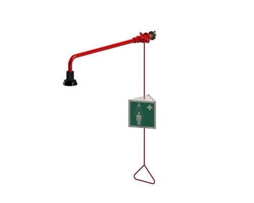 Nöddusch väggmonterad BR 1/2''