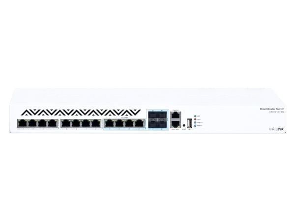 MikroTik Cloud Router Switch CRS312-4C+8XG-RM - Switch - L3 - Administrerad - 12 x 10 Gigabit Ethernet + 4 x kombo 10 Gigabit SFP+ - rackmonterbar ...