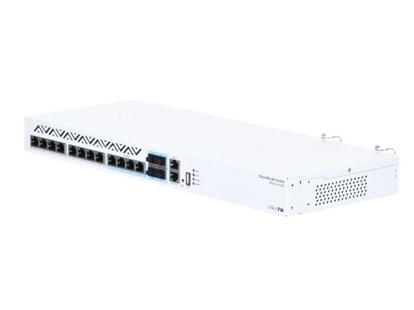 MikroTik Cloud Router Switch CRS312-4C+8XG-RM - Switch - L3 - Administrerad - 12 x 10 Gigabit Ethernet + 4 x kombo 10 Gigabit SFP+ - rackmonterbar ...