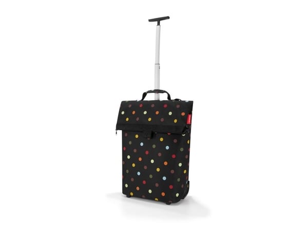 Reisenthel trolley M, Rullväska, Blandade färger, Svart, Polyester, Mönstrad, Prickmönster, 2 hjul