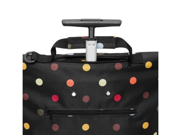Reisenthel trolley M, Rullekoffert, Assorterte farger, Sort, Polyester, Mønster, Punktmønstret, 2 hjul