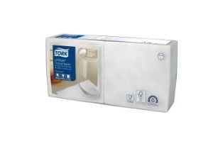 Serviet Tork Cocktail Linstyle 24x24cm 1-lag Hvid,14 pk x 100 stk/krt