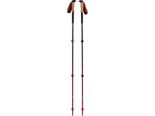 Black Diamond trekkingstaver Pursuit S/M, treningsutstyr (grå/rød, 1 par, 100–125 cm)