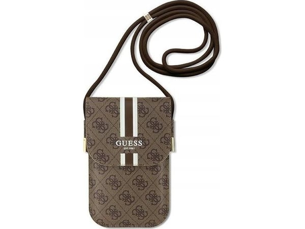 Guess GUOWBP4RPSW håndveske - brun 4G-striper