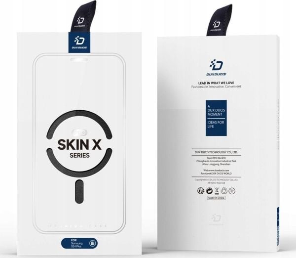 Dux Ducis Skin X Pro-deksel til Samsung S24+ med magnetisk ring og klaff - svart