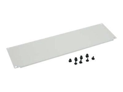 Triton 19" Blanking panel 2U med plaststift, Cremefarvet, Grå, 2U, 48,3 cm (19")