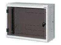 Triton Delta B 2D - Skåp - väggmontering - RAL 7035 - 9U - 19"