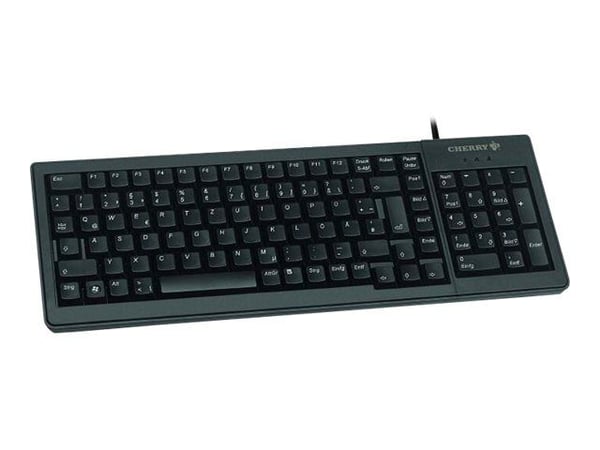 CHERRY XS Complete, Täysikokoinen (100 %), Langallinen, USB, Mekaaninen, QWERTY, musta