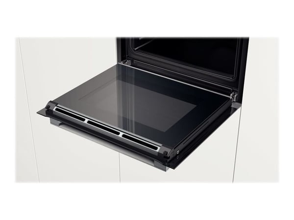 Bosch Serie | 8 HMG6764S1 - Kombinasjonsovn - innebygd - fordypning - bredde: 56 cm - dybde: 55 cm - høyde: 58.5 cm - med selvrens - rustfritt stål