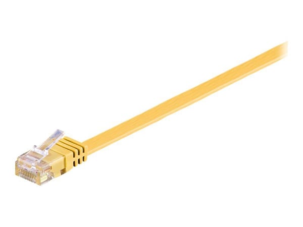 goobay - Nettverkskabel - RJ-45 (hann) til RJ-45 (hann) - 2 m - UTP - CAT 6 - formstøpt, flat - gul