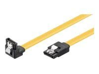 goobay - SATA-kabel - Serial ATA 150/300/600 - SATA til SATA - 70 cm - låst, 90° kontakt
