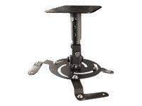 EDBAK PM3 Universal Projector Mount - Monteringssett - for projektor - svart, RAL 9005 - takmonterbar