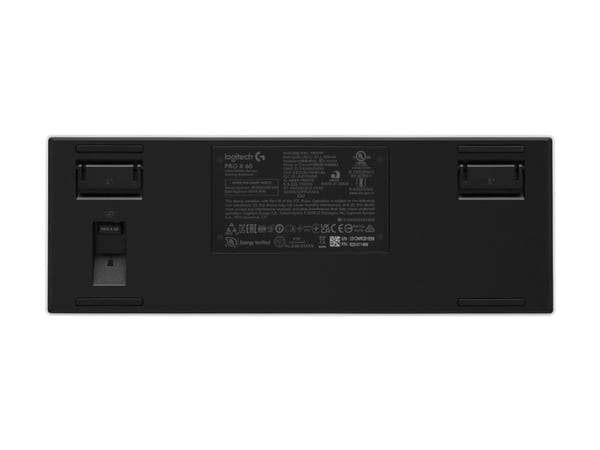 Logitech G PRO X 60 - Tastatur - 60% - TKL - bakgrunnsbelyst - trådløs - 2.4 GHz, Bluetooth - QWERTY - Pan Nordic - hvit