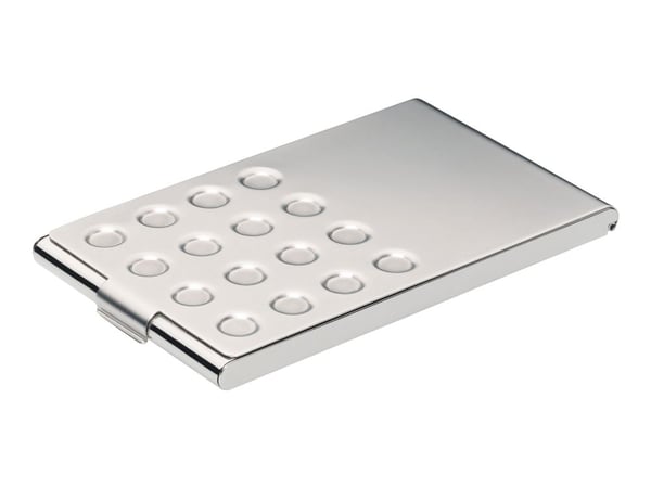 DURABLE Business Card Holder - Visittkortboks - forkrommet metall - sølv