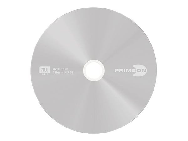 Primeon silver-protect-disc - 25 x DVD+R - 4.7 GB (120 min) 16x - påskrivningsetiketter - sølv - spindel